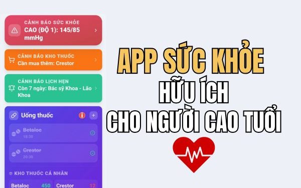 App sức khỏe cho người cao tuổi