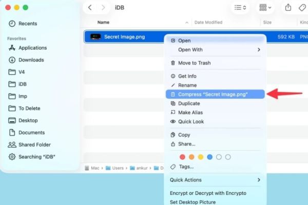 Nén ảnh thành tệp ZIP và đặt mật khẩu