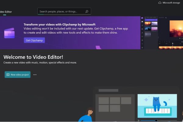 Select New video project