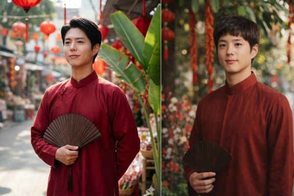 Câu lệnh mẫu tạo ảnh Tết lịch lãm cho phái nam