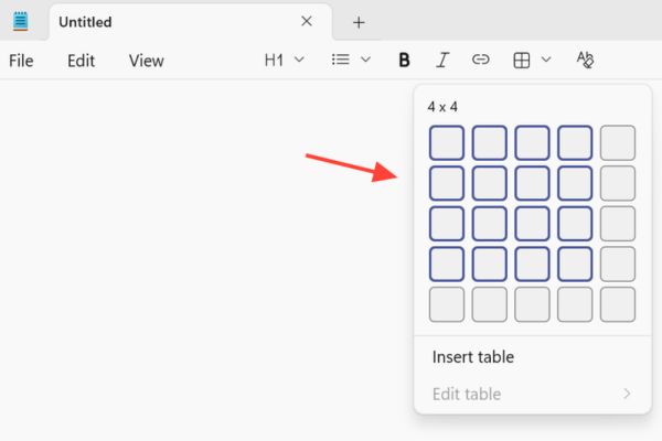 Hướng dẫn cách tạo bảng trong Notepad