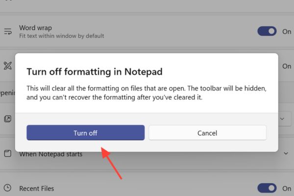 Hướng dẫn tắt tính năng tạo bảng
