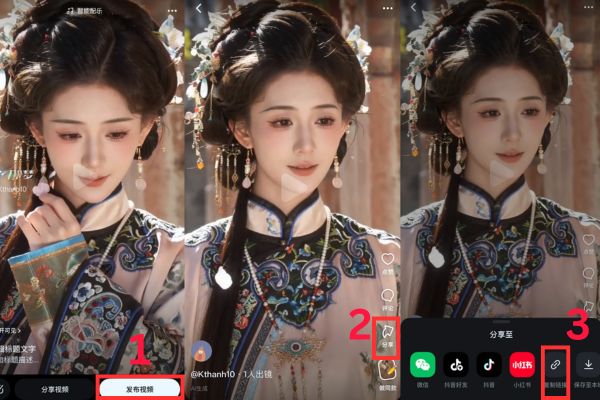 Xuất bản video và lấy liên kết