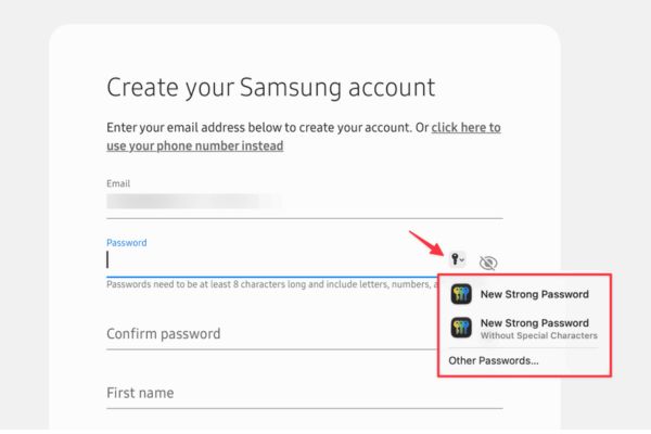 The small key icon may still appear