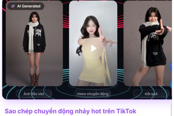 5 công cụ AI làm video người mẫu AI - Tạo nhân vật nữ đẹp AI Tiktok 10 Autovis - Bắt trend vũ đạo tự động