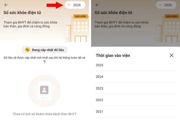 Click on the year you want to view