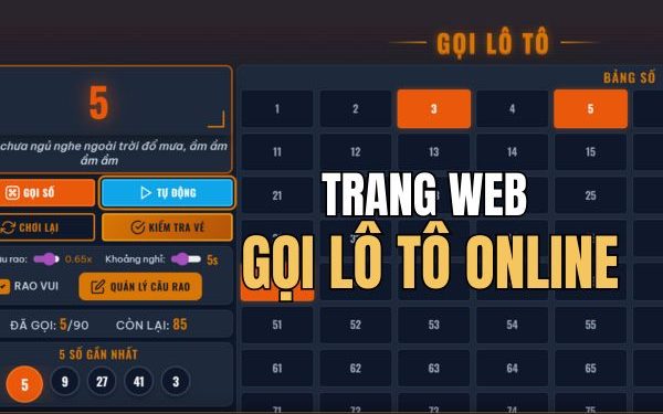trang web gọi lô tô online