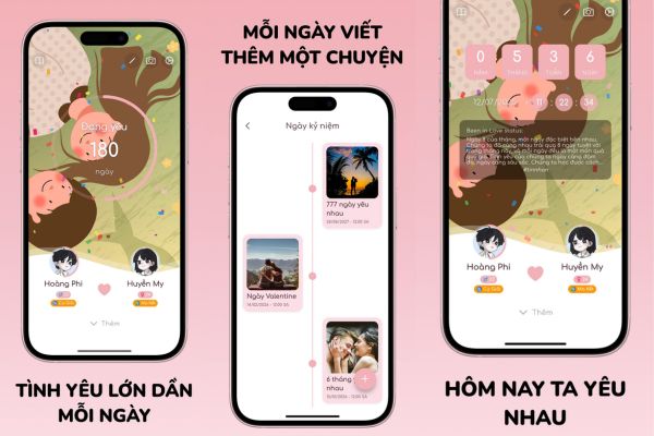 Tải ngay ứng dụng đếm ngày yêu lãng mạn cho cặp đôi 7 Các tính năng nổi bật của ứng dụng đếm ngày yêu này