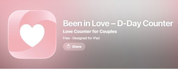 Tải ngay ứng dụng đếm ngày yêu lãng mạn cho cặp đôi 8 Tải phần mềm Been in Love