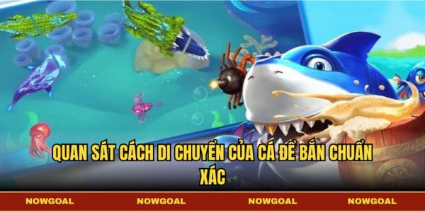 Quan sát cách di chuyển của cá để bắn chuẩn xác