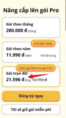 App học tiếng Anh Memrise đang giảm giá trọn đời chỉ 21.000đ