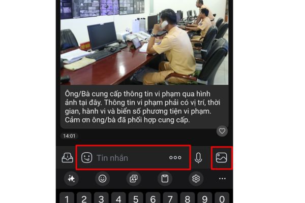 Nhấn vào phần Hình ảnh