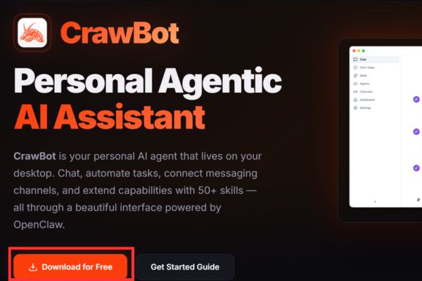 Hướng dẫn cách chạy OpenClaw bằng Crawbot