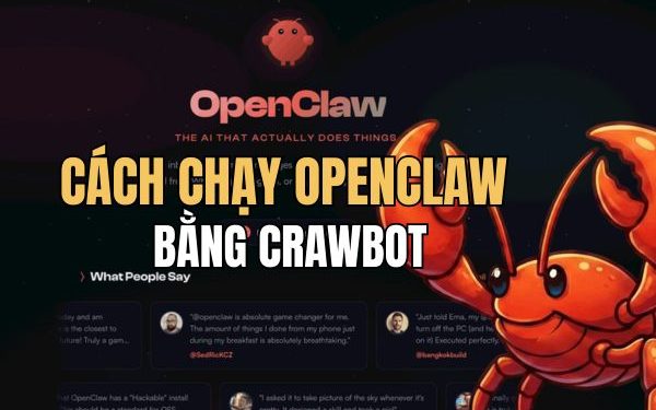 cách chạy OpenClaw bằng Crawbot