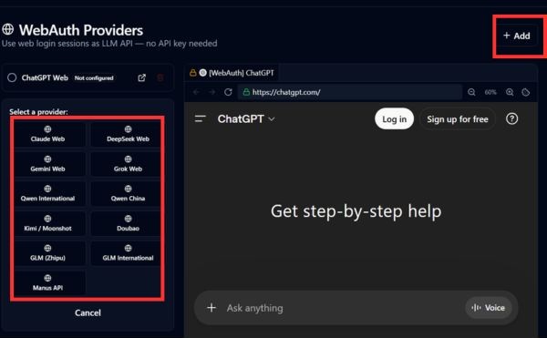Chọn nền tảng muốn dùng