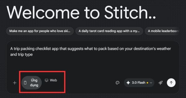 Cách dùng Google Stitch: Thiết kế giao diện ứng dụng bằng AI cực nhanh 16 Hiện thực hóa ý tưởng qua câu lệnh