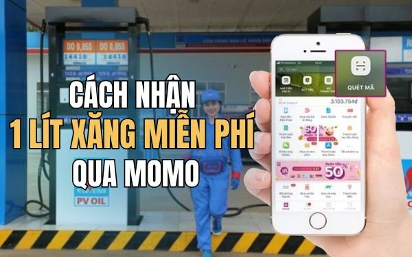 cách nhận 1 lít xăng miễn phí qua Momo