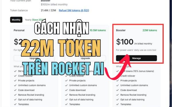 cách nhận gói Booster trị giá 100$ trên Rocket
