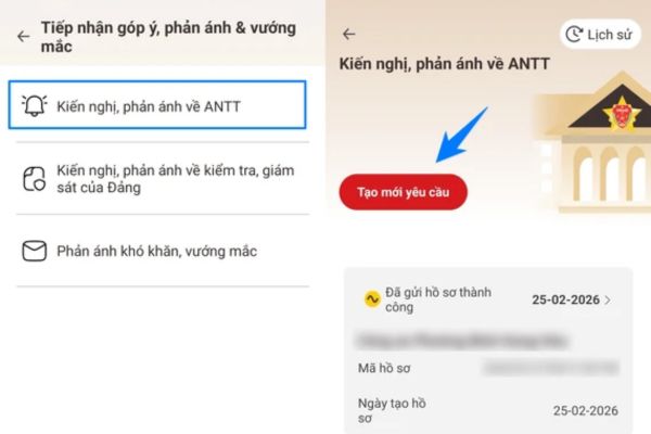 Cách phản ánh đốt pháo trái phép trên VNeID 13 Chọn "Kiến nghị, phản ánh về ANTT"
