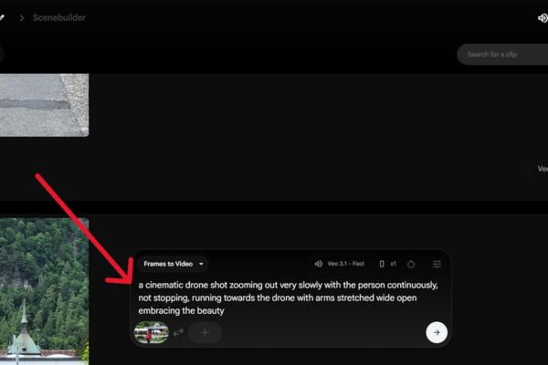 Cách tạo cảnh quay flycam bằng Flow AI
