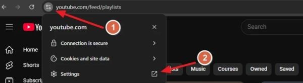 Nhấp chuột vào mục Cài đặt