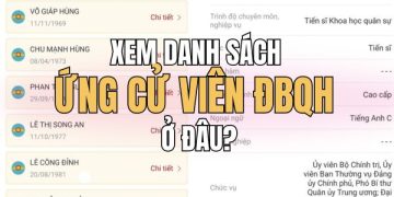 cách xem danh sách ứng cử viên ĐBQH trên VNeID