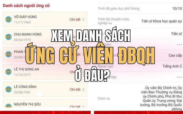 cách xem danh sách ứng cử viên ĐBQH trên VNeID