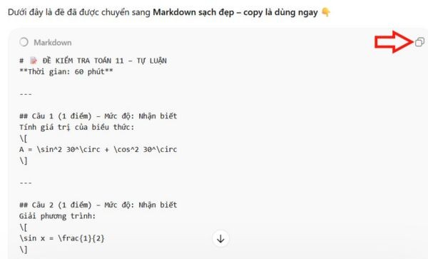 Copy ChatGPT sang Word bị lỗi font phải làm sao? 13 Chuyển đổi nội dung sang định dạng markdown