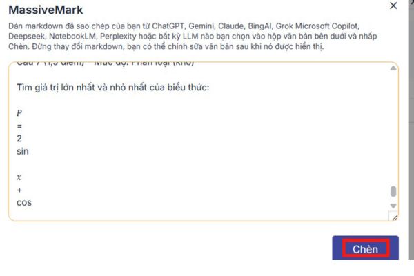 Copy ChatGPT sang Word bị lỗi font phải làm sao? 16 Dán toàn bộ nội dung markdown vào