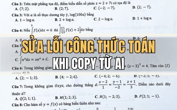 copy ChatGPT sang Word bị lỗi font