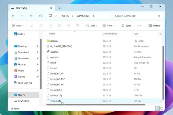 Hướng dẫn cài Google TV lên USB để biến PC thành TV 29 Tìm file system.sfs. Nhấn Ctrl + X.