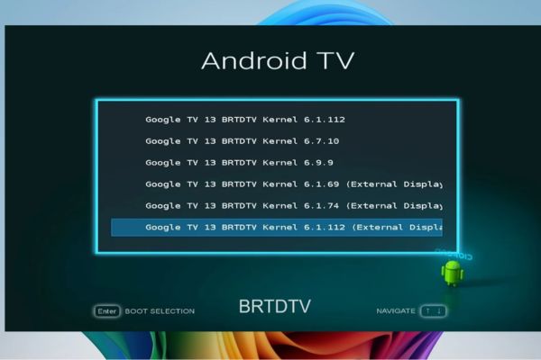 Hướng dẫn cài Google TV lên USB để biến PC thành TV 33 Chọn dòng "External Display"