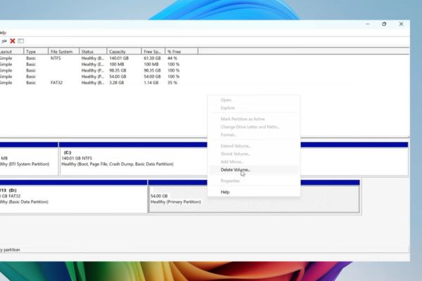 Hướng dẫn cài Google TV lên USB để biến PC thành TV 26 Chọn Delete Volume