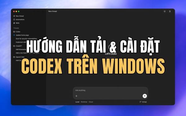 ứng dụng Codex trên Windows