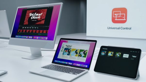 Vì sao iPhone và MacBook vẫn là "vũ khí" số 1 của giới công nghệ? 11 Universal Control giúp điều khiển đồng thời MacBook và iPad dễ dàng (Ảnh: Apple)