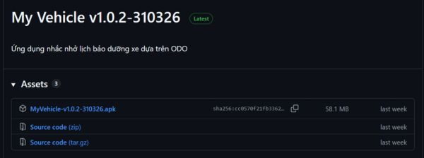 MyVehicle: App nhắc bảo trì xe máy tiện lợi và bảo mật 9 Tải ứng dụng