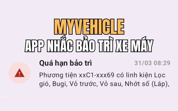 app nhắc bảo trì xe máy