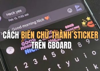 cách biến chữ thành sticker trên Gboard