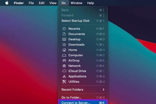 Chọn Connect to Server