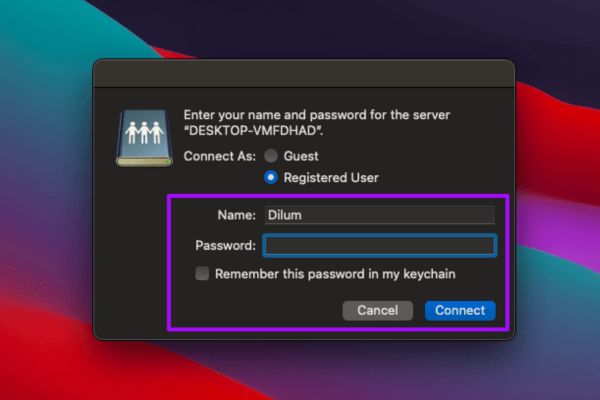 Nhập username và mật khẩu