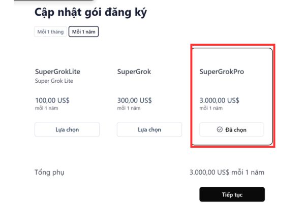 Cách nâng cấp SuperGrok Heavy miễn phí 1 năm qua Amazon Pay 30 Chọn gói SuperGrok Pro1 năm