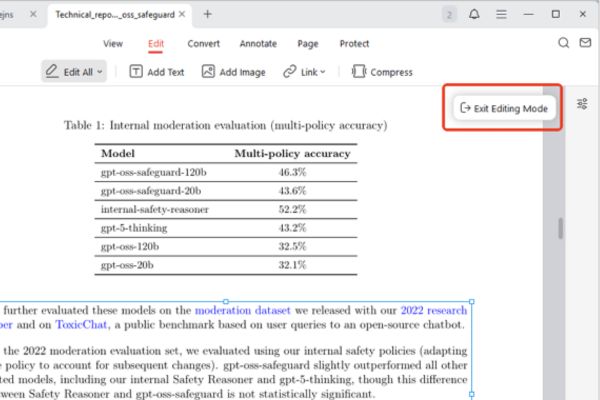 Cách thoát khỏi chế độ chỉnh sửa