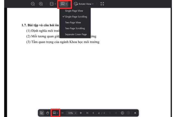 Thay đổi bố cục trang