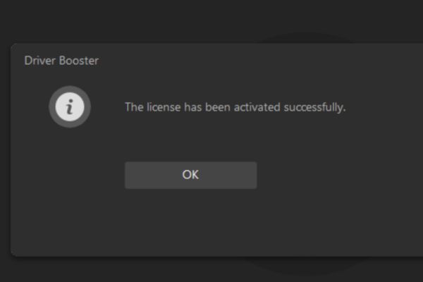 Thông báo kích hoạt thành công