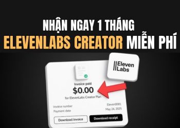 1 tháng ElevenLabs Creator miễn phí