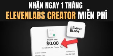 1 tháng ElevenLabs Creator miễn phí