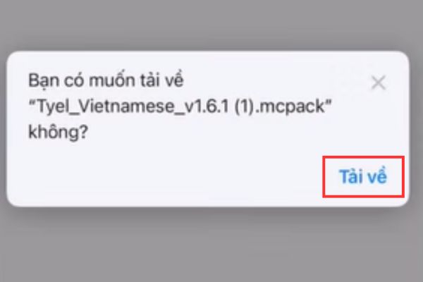 Tải file về thiết bị