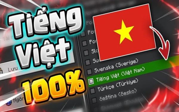 cách cài tiếng Việt cho game Minecraft