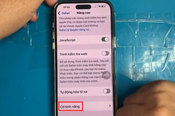 Click on the words Feature Flag
