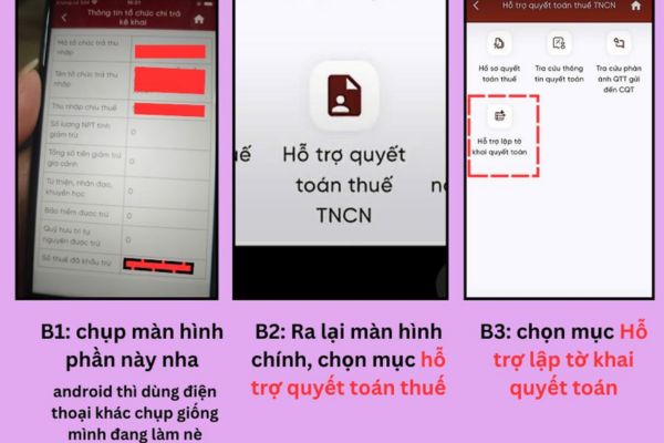 Tìm đến mục Hỗ trợ quyết toán thuế TNCN